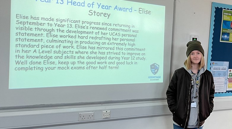 HOY Feb - Elise, Year 13