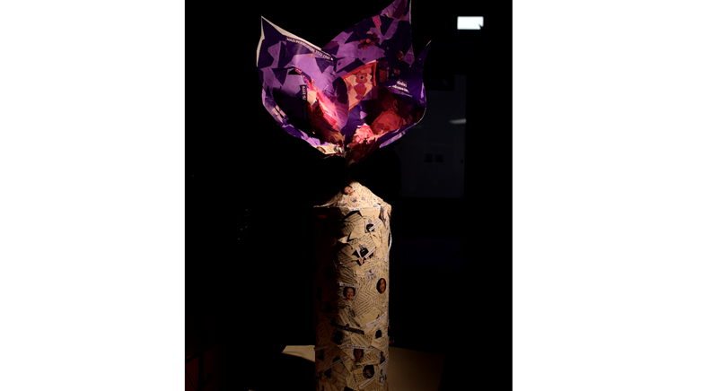 Memorial flame artwork 