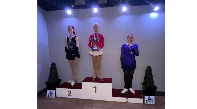 Caitlin ice skating